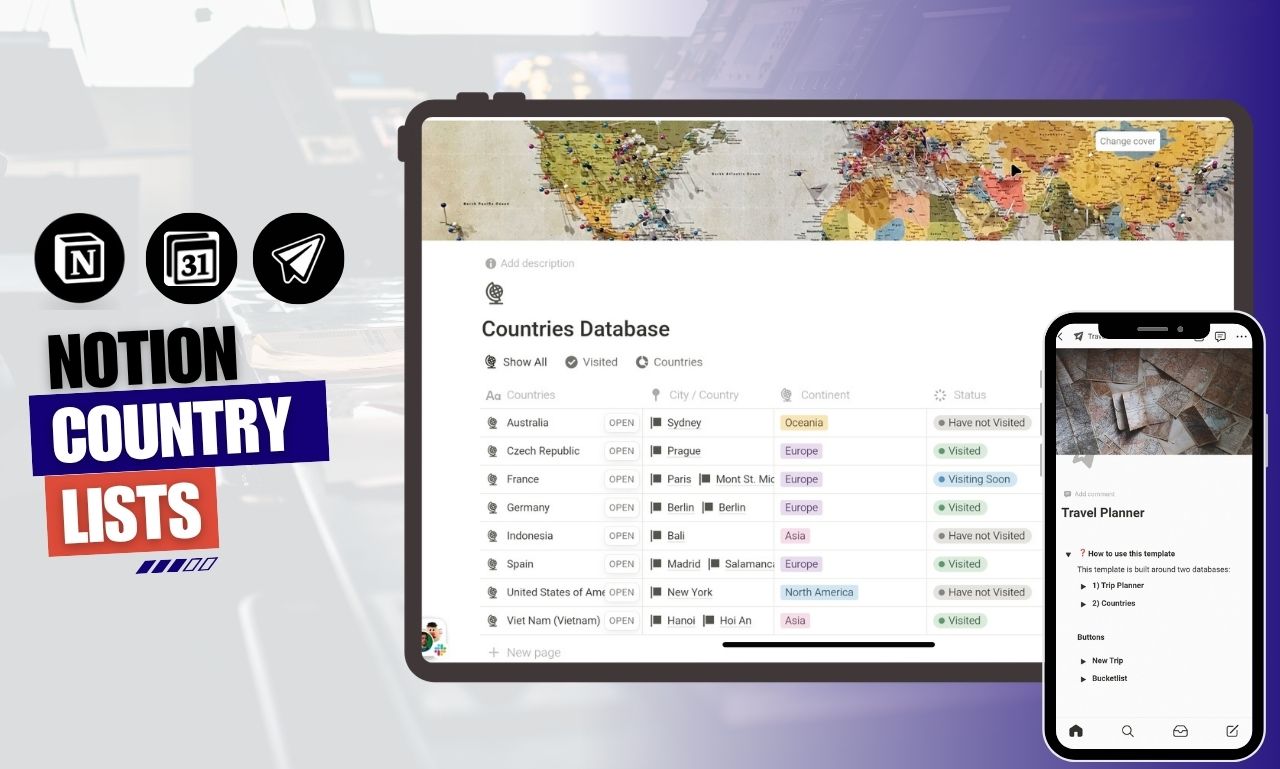 Template planner travel